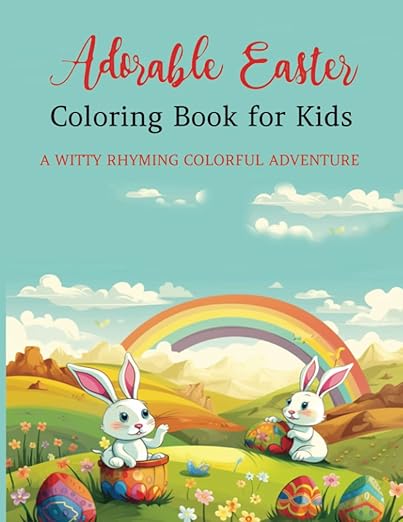 Adorable Easter Coloring Book for Kids cover